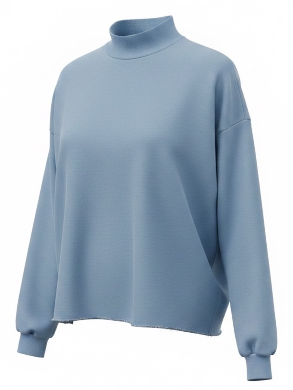 Gilded Intent Sky Blue Raw Hem Sweatshirt Size S